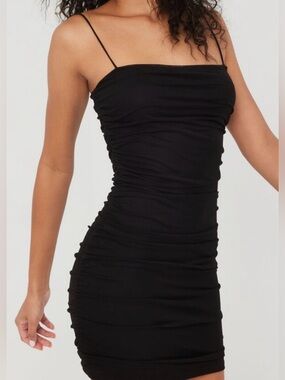 GARAGE GIGI MINI MESH DRESS BLACK!